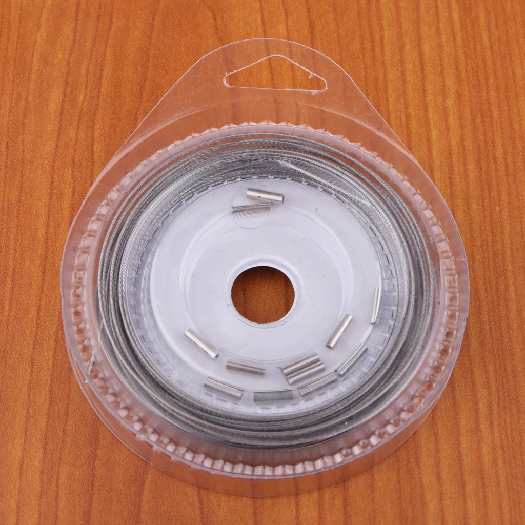 Fishing Steel Wire Fishing Line 10m 7 Strands Braided Leader Wire Sea Fishing