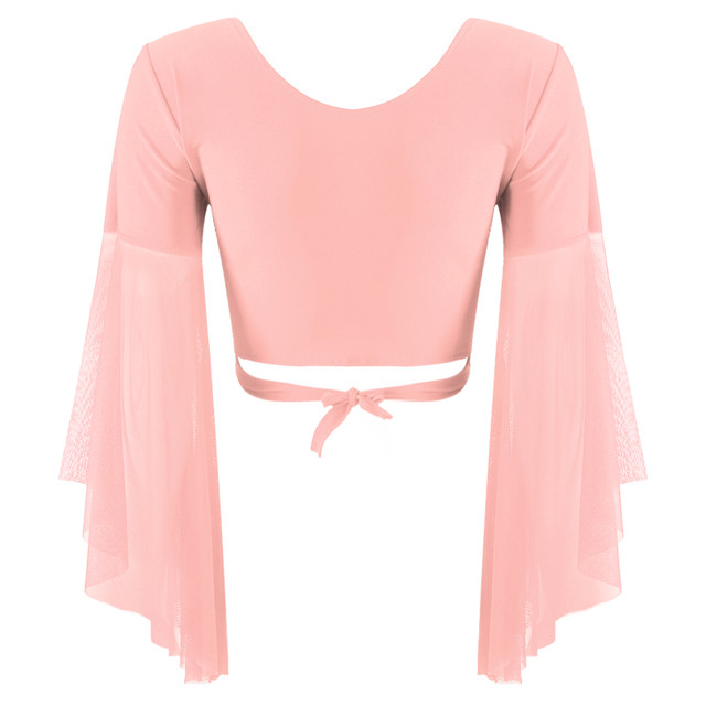 Haut Court De Danse Du Ventre Pour Femme Haut Enveloppant Manches