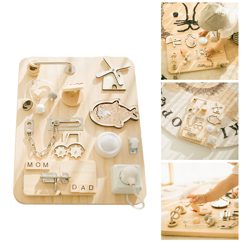 Busy Board Sensory Board Game Intelligence Development Preschool Educational