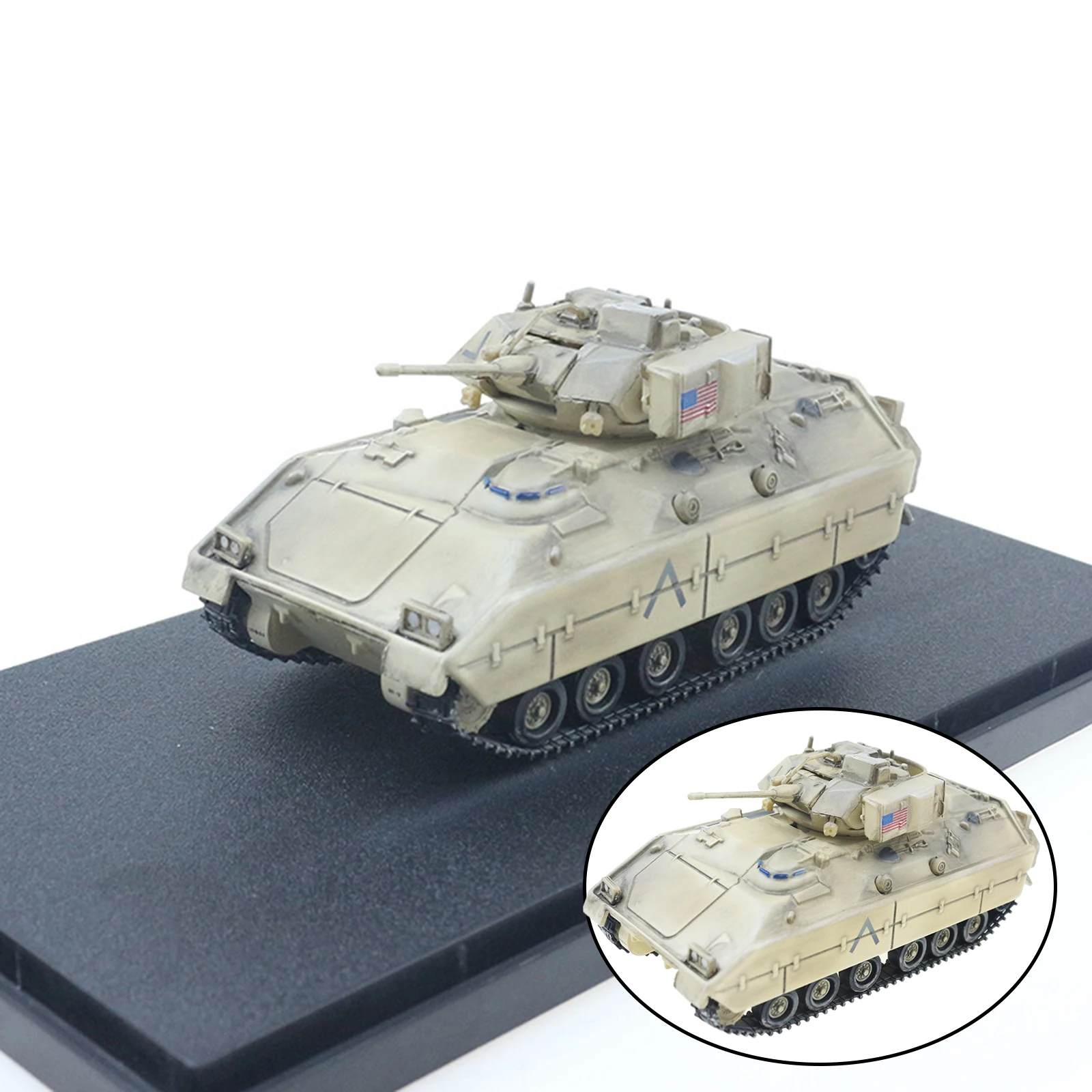 1:72 Metal 12107B M2 IFV Diecast Tank Model Alloy Adult Gifts for Boys Decorations