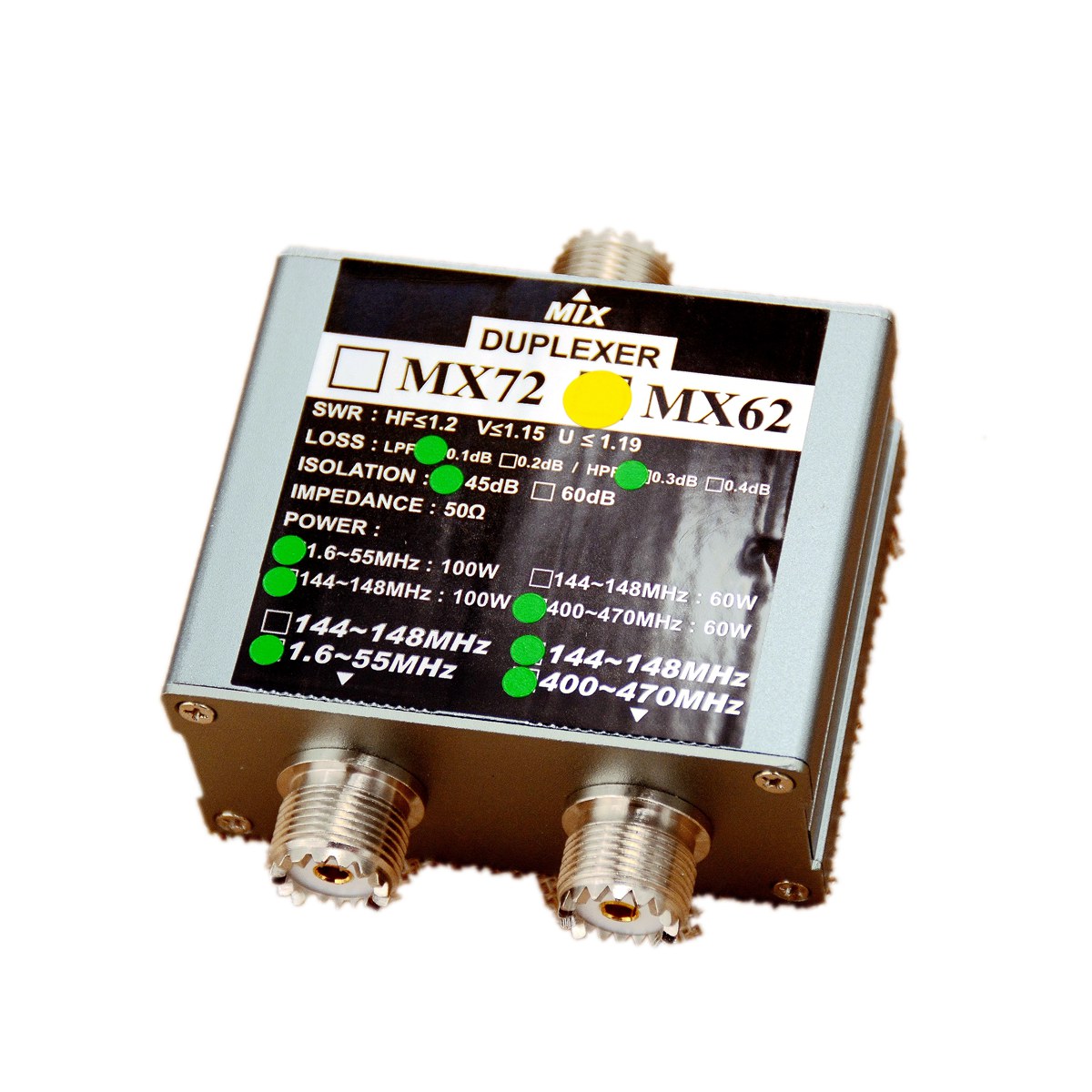 Antenna Duplexer MX62 VHF&UHF Different Base Radio
