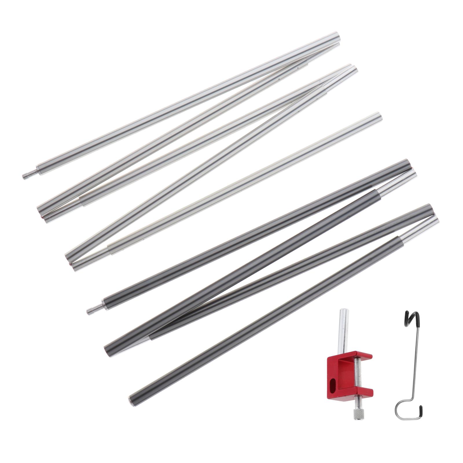 Outdoor Folding Lamp Post Pole Tent Hanging Light Hanger Holder Clip Stand Tools