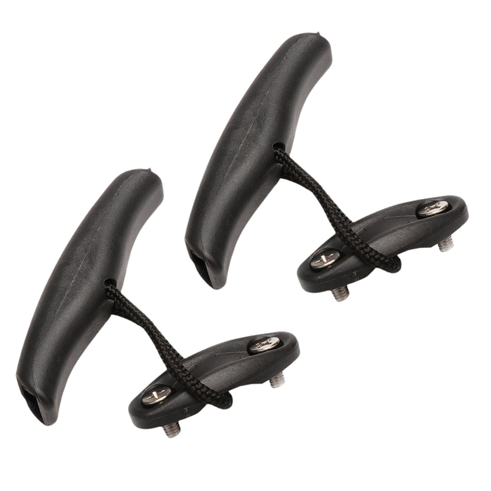 2Pcs Kayak Carry Handles Heavy Duty Canoe Pull T-Handle Kit with Pad Eyes Bungee Replacement Carrier Fishing Boat Accessories