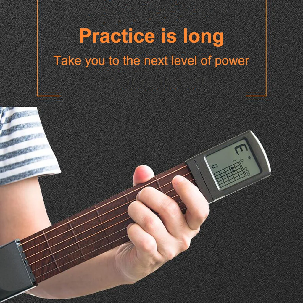 Mini Portable 6-Tone Pocket Guitar  Trainer Practice For Beginner New