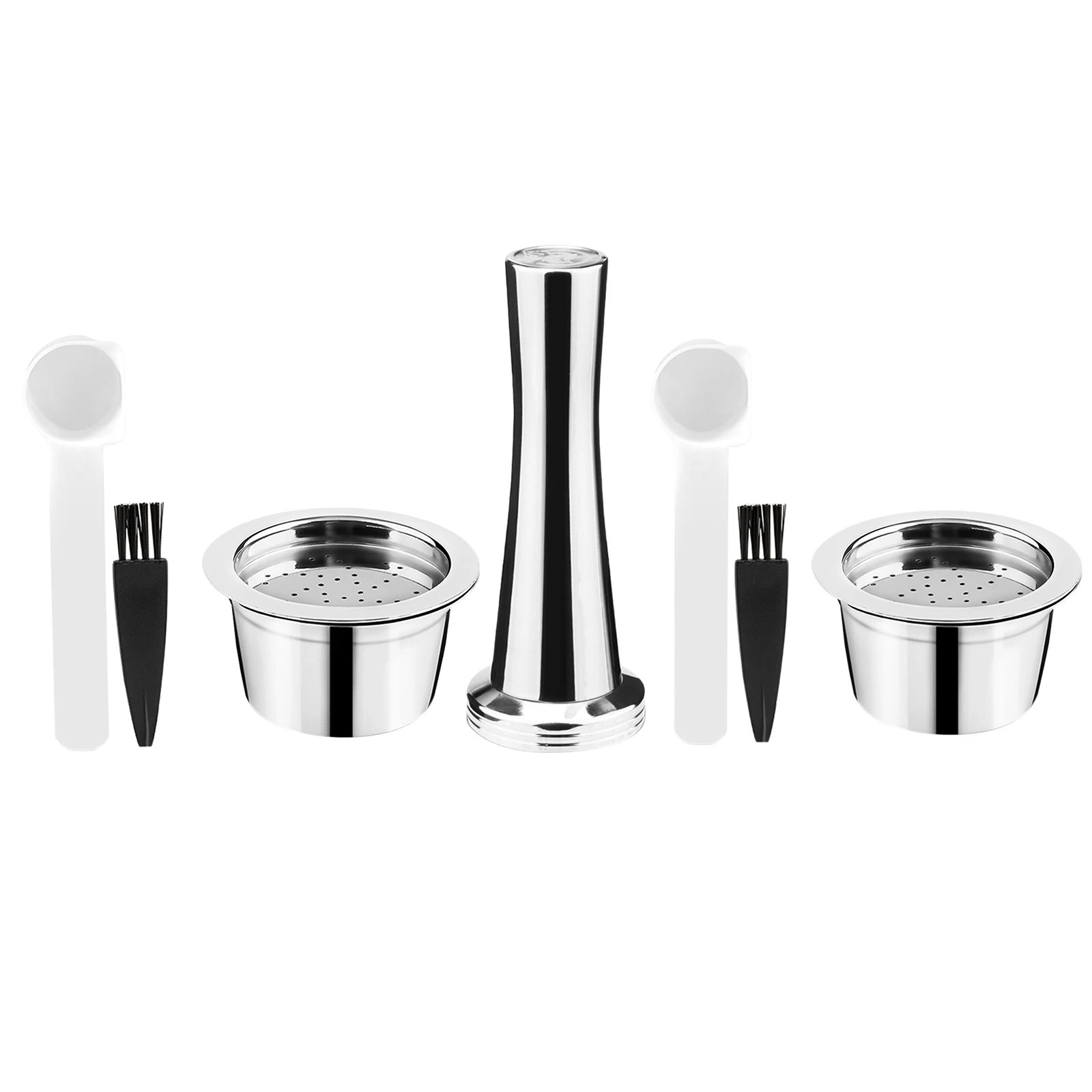 Stainless Steel Coffee Capsule For ALDI Expressi Refillable K-fee Coffee Pod Filters Brush Spoon