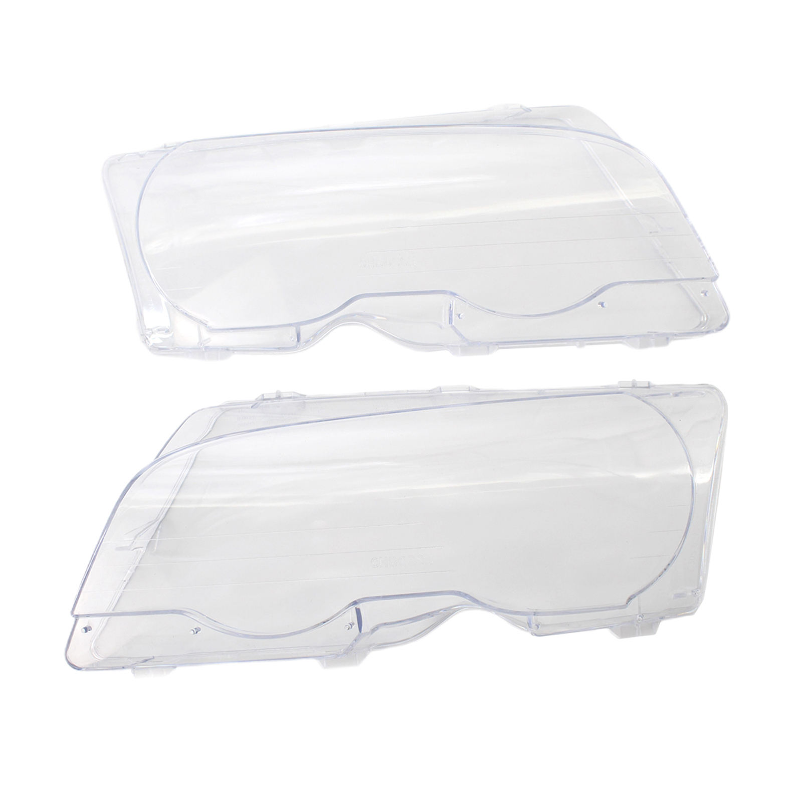 Left & Right Headlight Lens Cover fits for BMW 3 E46 2-Door 1999 2000 2001 2002,Sturdy and Durable