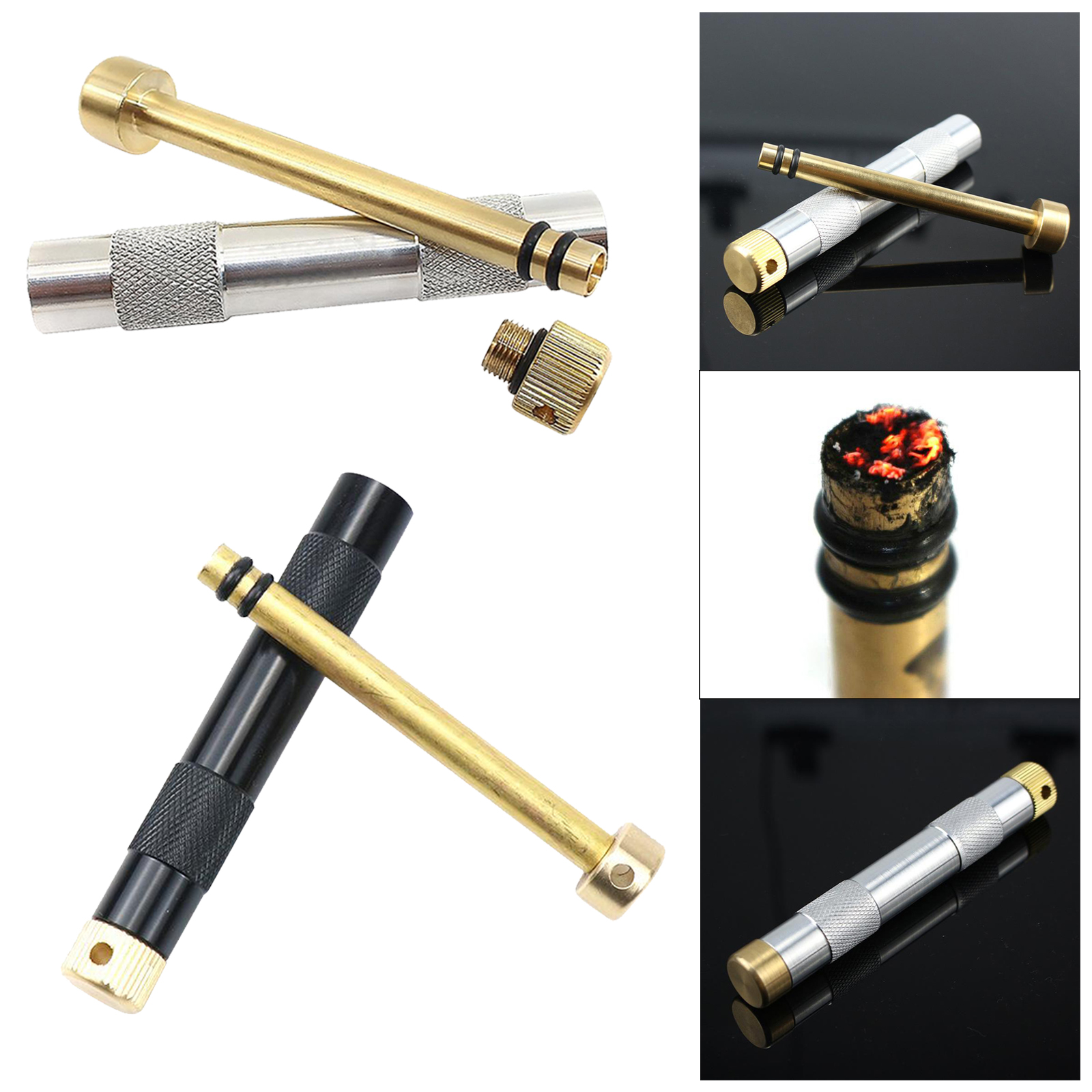 Fire Piston Kit  Kit Survival Spark  for Emergency Survival Kits,Camping,Hiking