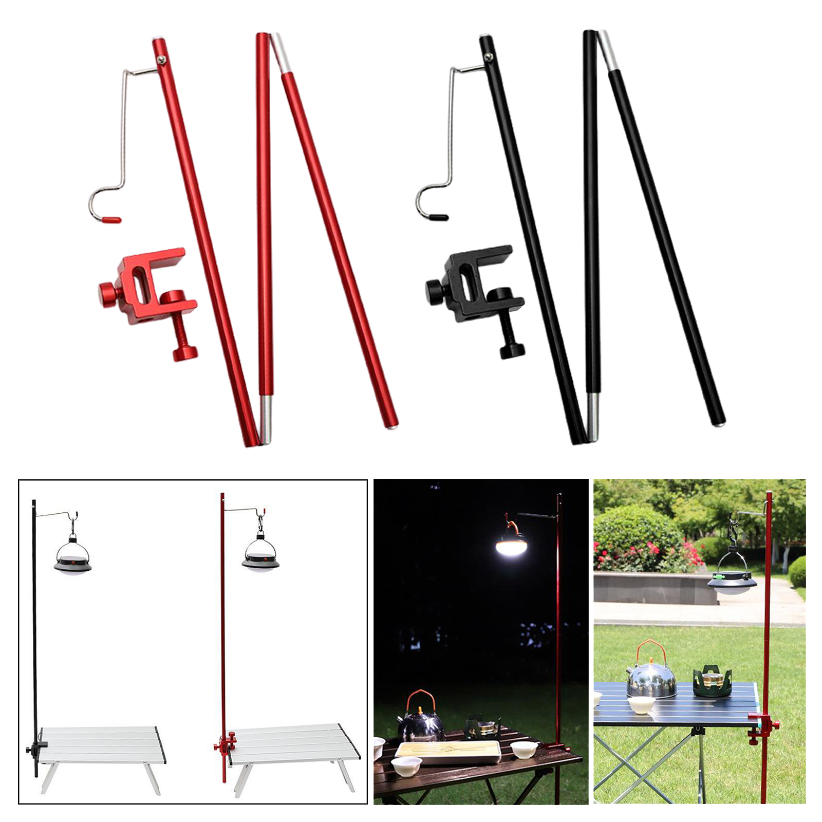 Lantern Light Lamp er Tent Pole Post Hook Outdoor Camping Lamp Mini Foldable Lamp Light Pole