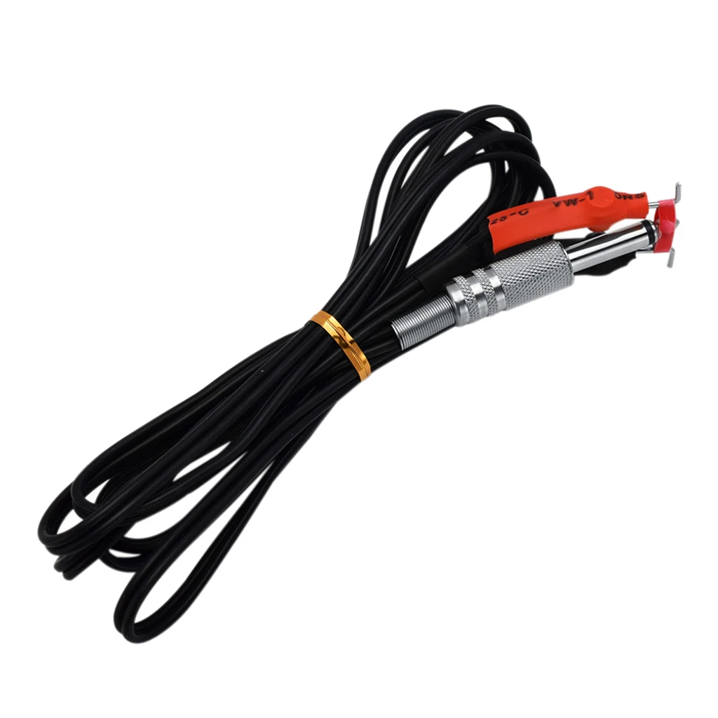 Black Tattoo Accessory  Clip Cable Cable for Tattoo Machine 1.8m