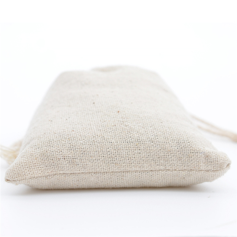 10 teile/los Jute Baumwolle Leinen Kordelzug Schmuck Geschenk Box Verpackung Beutel Display für Kleinigkeiten Lagerung Tasche Zubehör 30x40cm – Detail 3