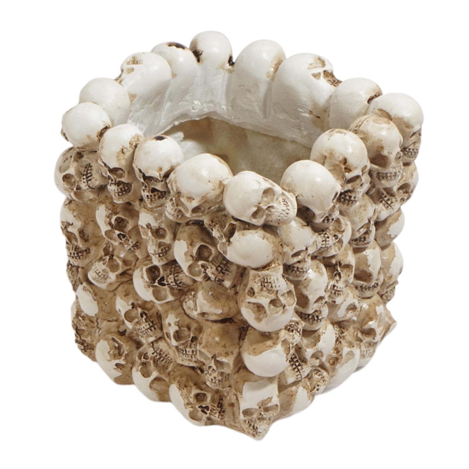 Resin Skull Model Flower Pot Office Supplies Storage Container Succulent Flower Pot Home Decoration Crafts