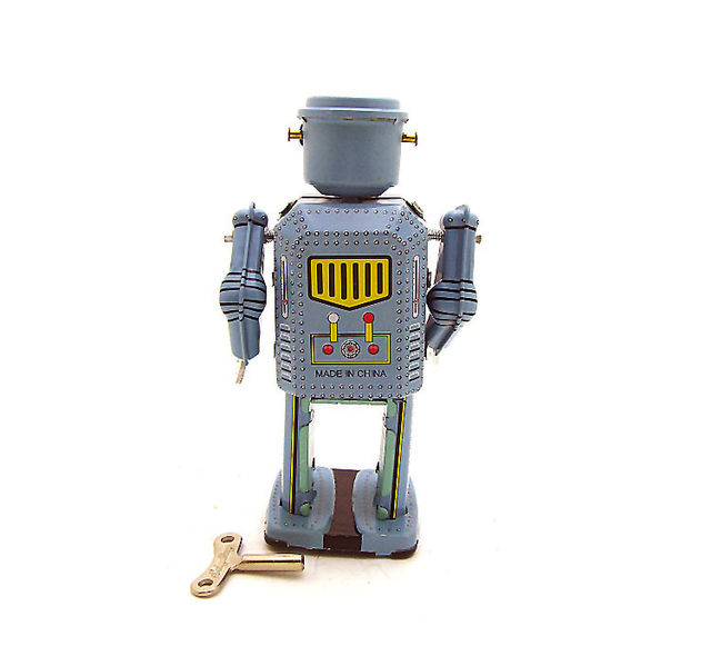 Collectible Antique Tin Toys Funny Metal Winding-up Walking