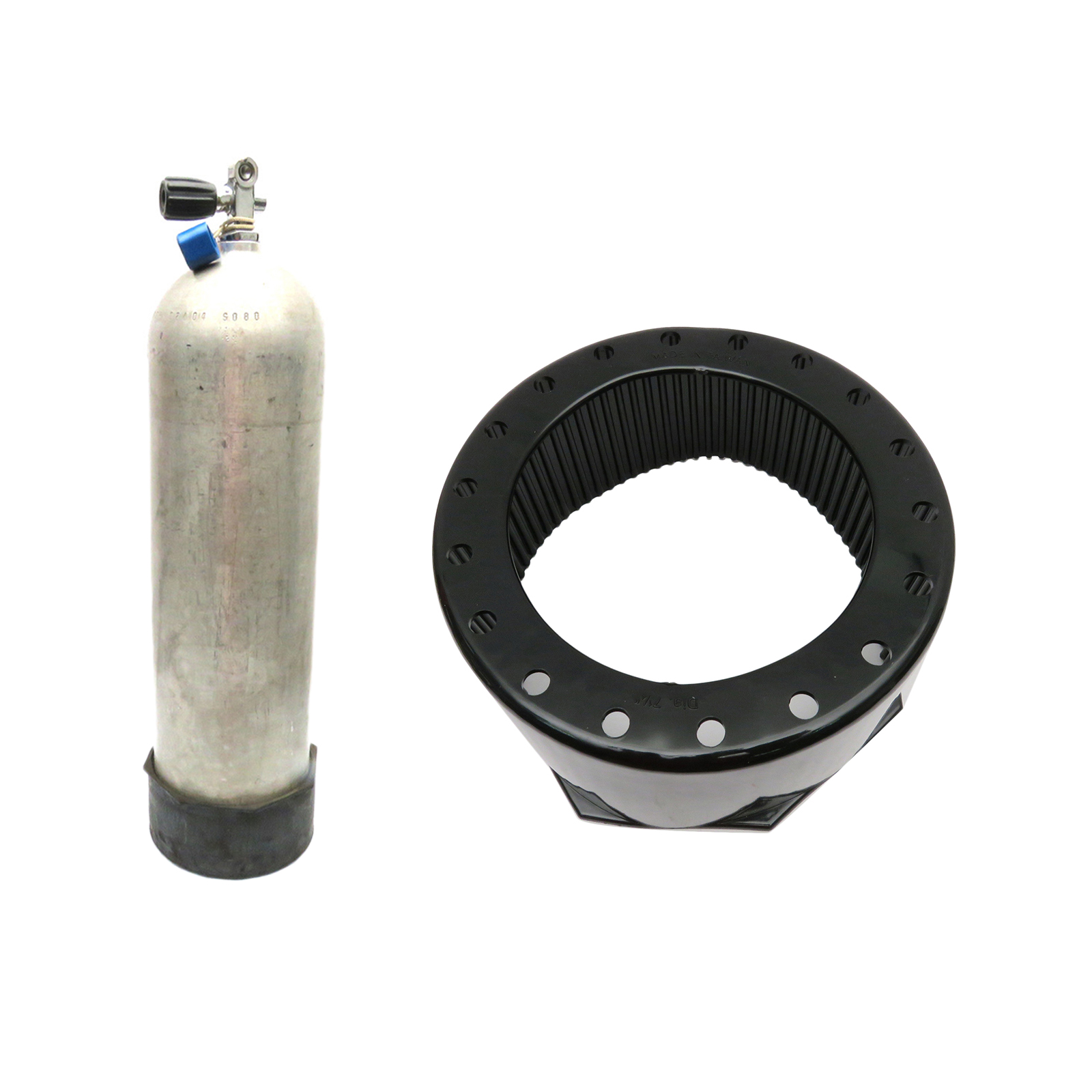 Scuba Dive Cylinder Flat Bottom Boot Base for Single 12L Aluminum Tank Boots Protection Cover