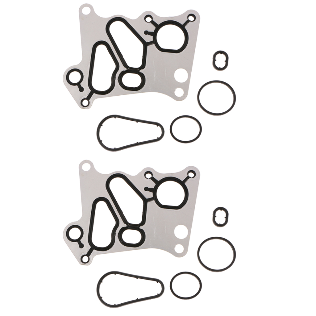 2 Sets Oil Filter Housing Gasket & O-rings for  E200