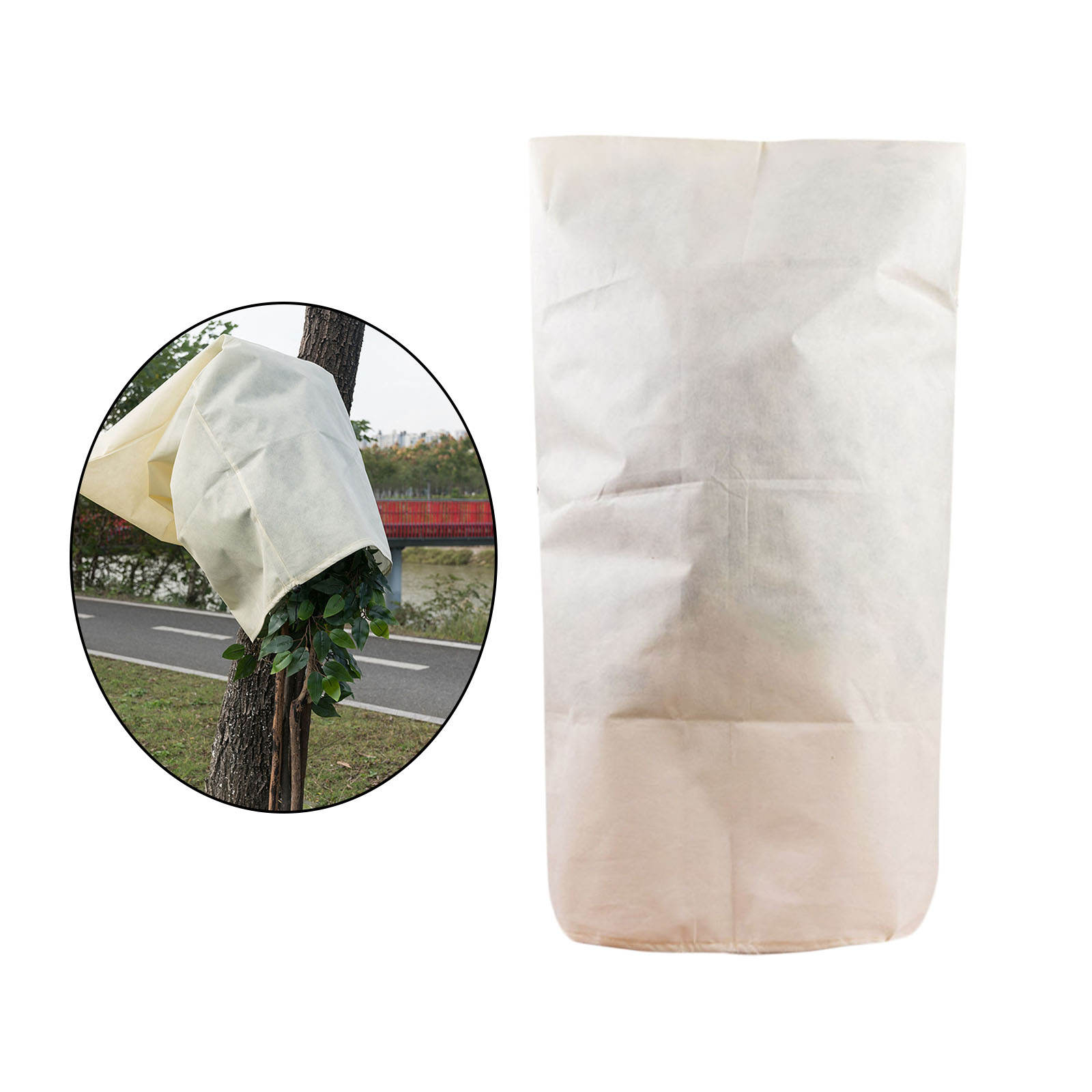 80x120cm Plant Covers Thickened Tree Blanket Jacket Frost Cloth for Outdoor Yard Shrubs Trees Potted Plants