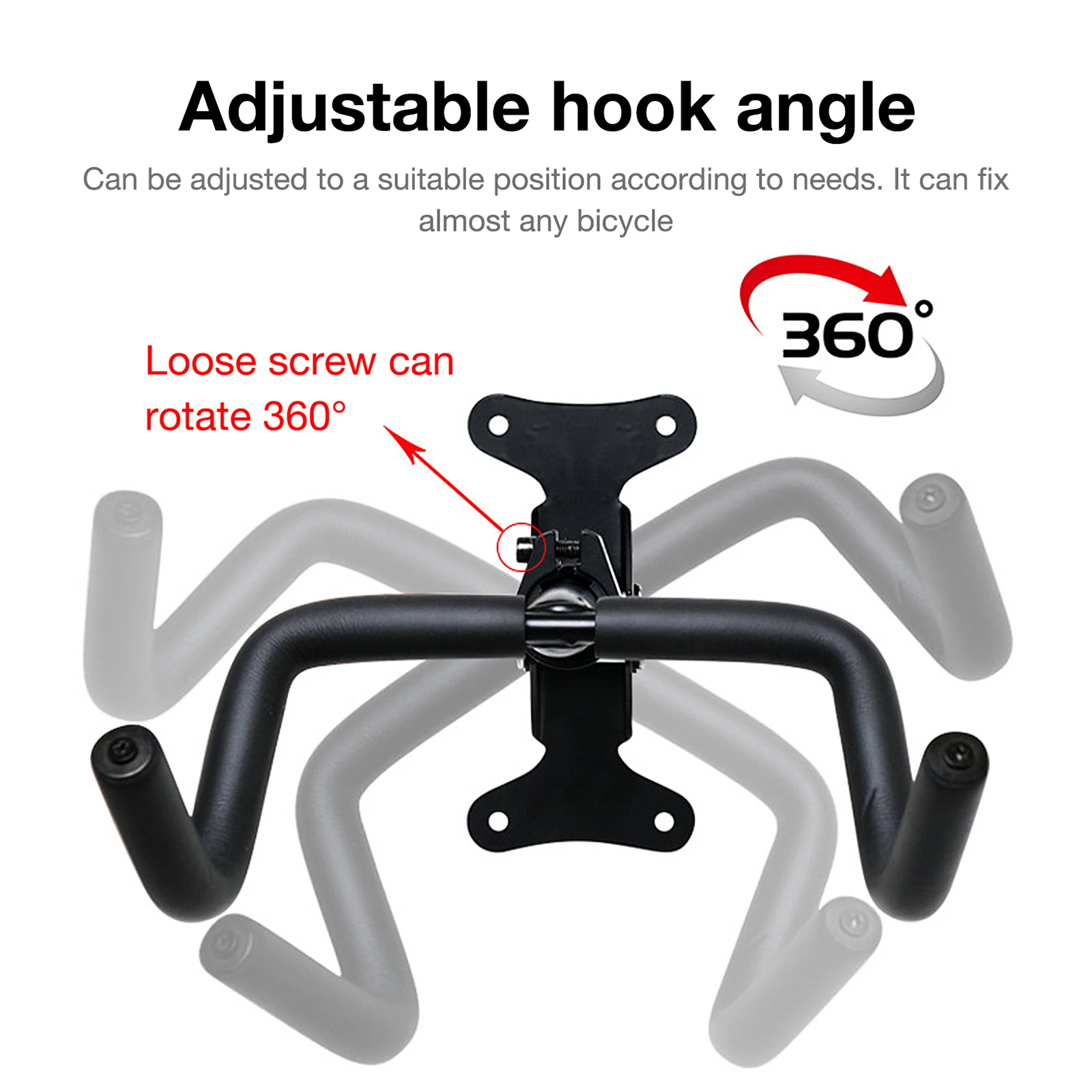 1PCS Bicycle Wall Stand Holder Foldable MTB Road Bike Storage Hanging Hanger Hook Cycling Display Rack Support Stand Bracket