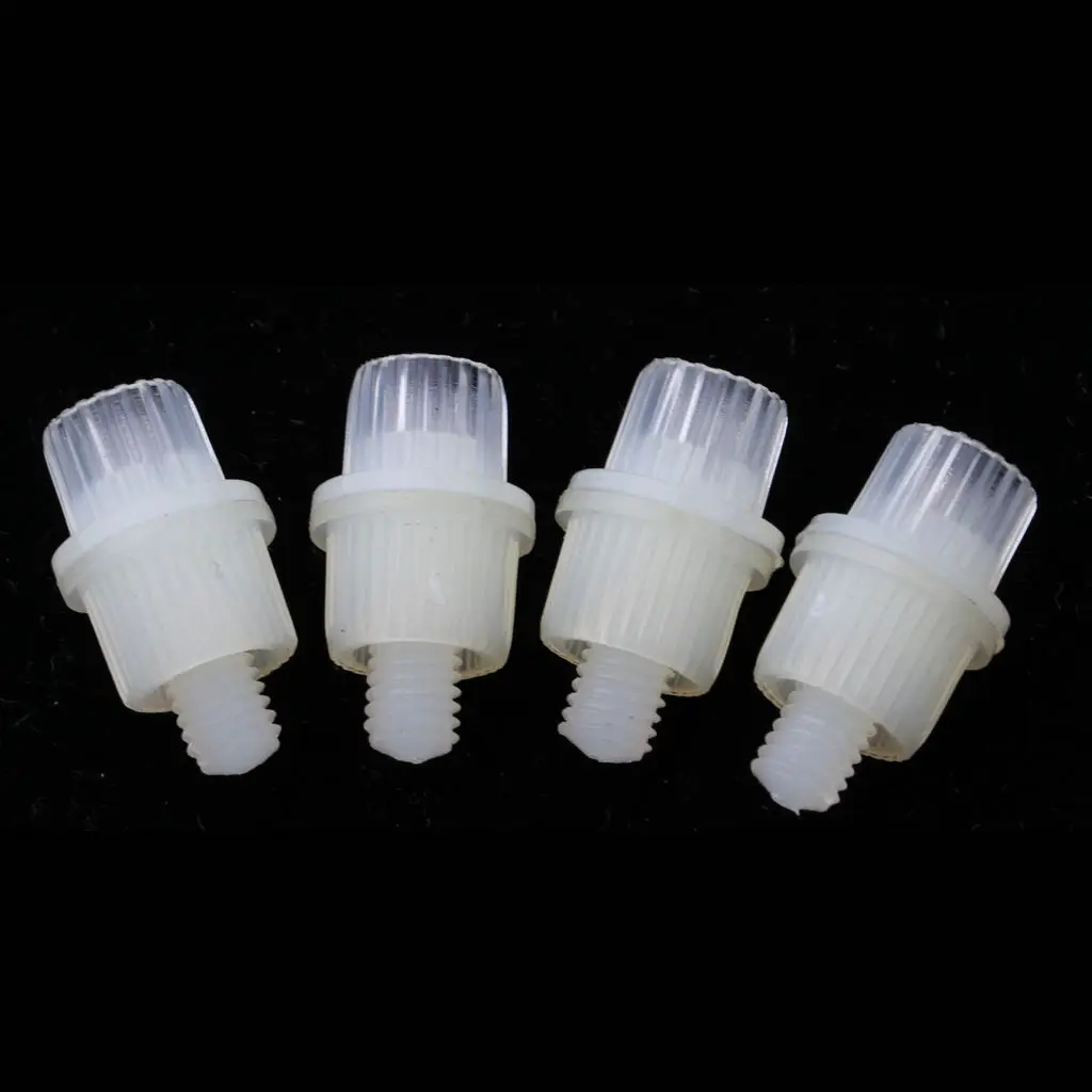 4 Pieces White License Plate Frame Security Screw Bolts for Motorcycle