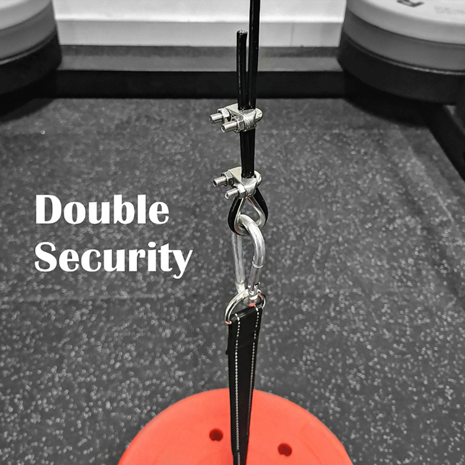 2.3m Lifting Load Adjustable Heavy Duty Steel Fitness DIY Pulley Cable Rope Machine Attachment System Arm Biceps Triceps Train