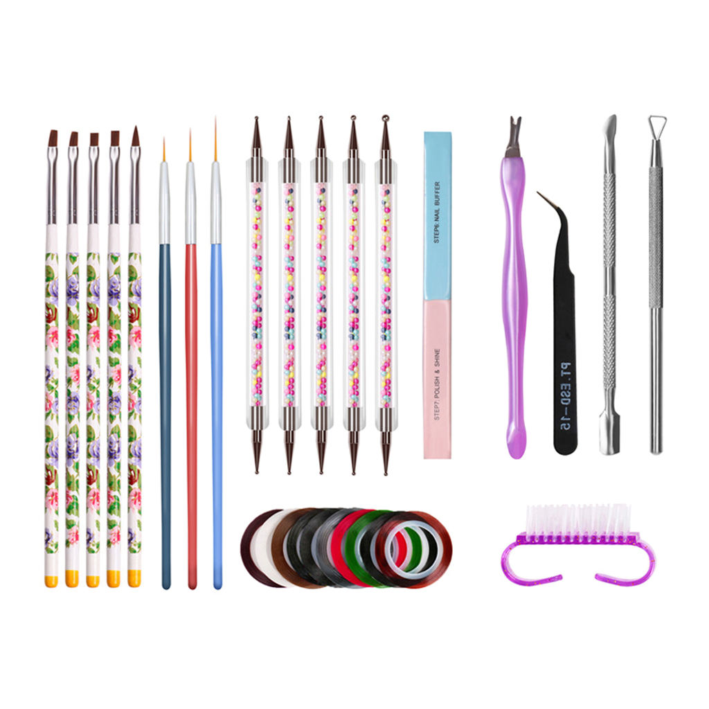 14pcs / Kit Nail Art Manicure Brushes Painting Pens Detail Nails Nail