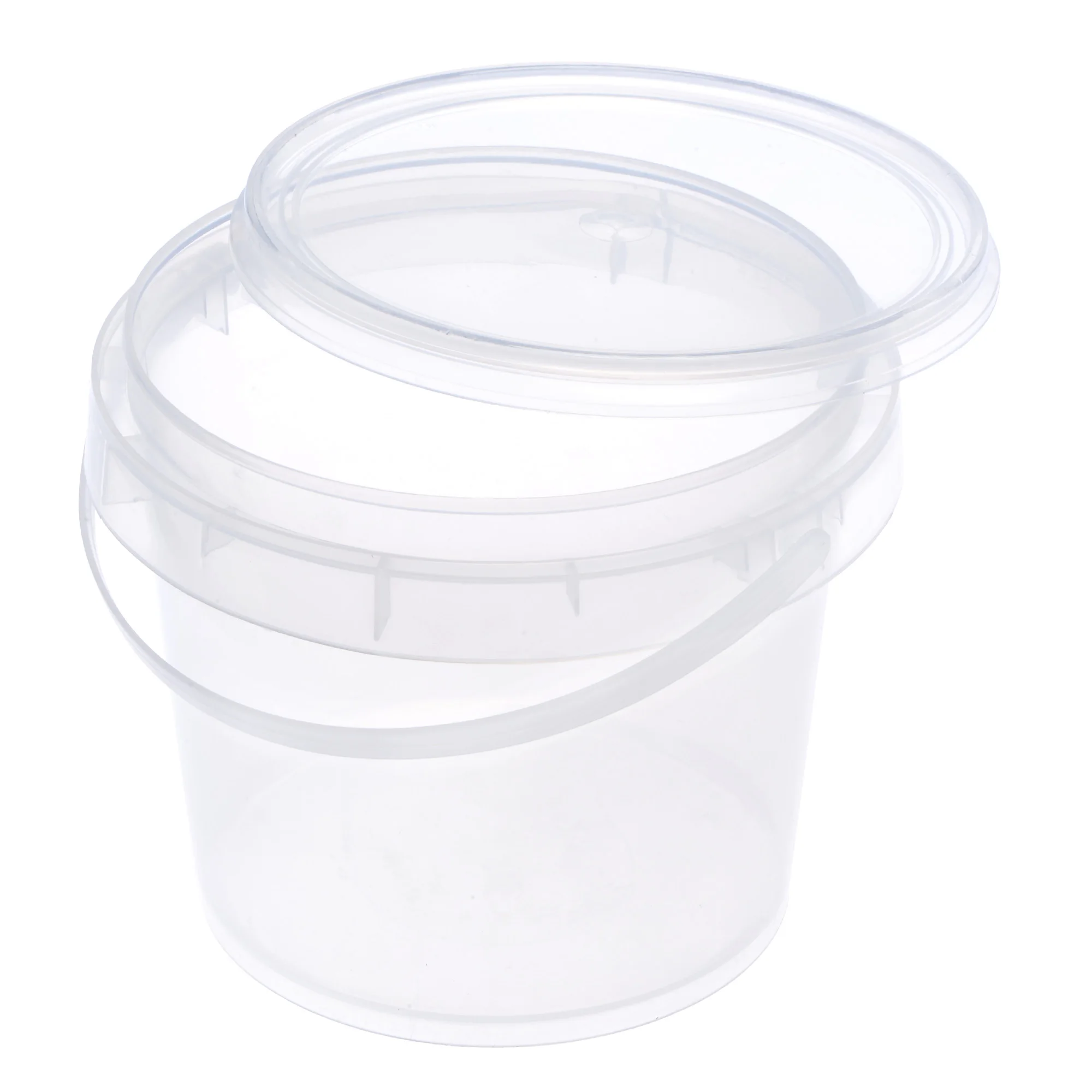 edging brush Uxcell Plastic Paint Pail Multipurpose Container 0.28 -Gallon / 900ml Clear Paint Cup with Handle and Lid best paint brush 