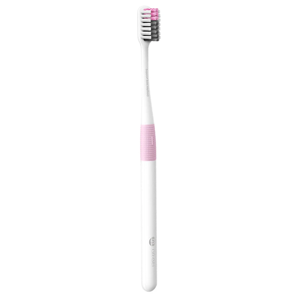 Pink Travel Bristle Toothbrush Oral Care Tooth Brush Support Bass Method