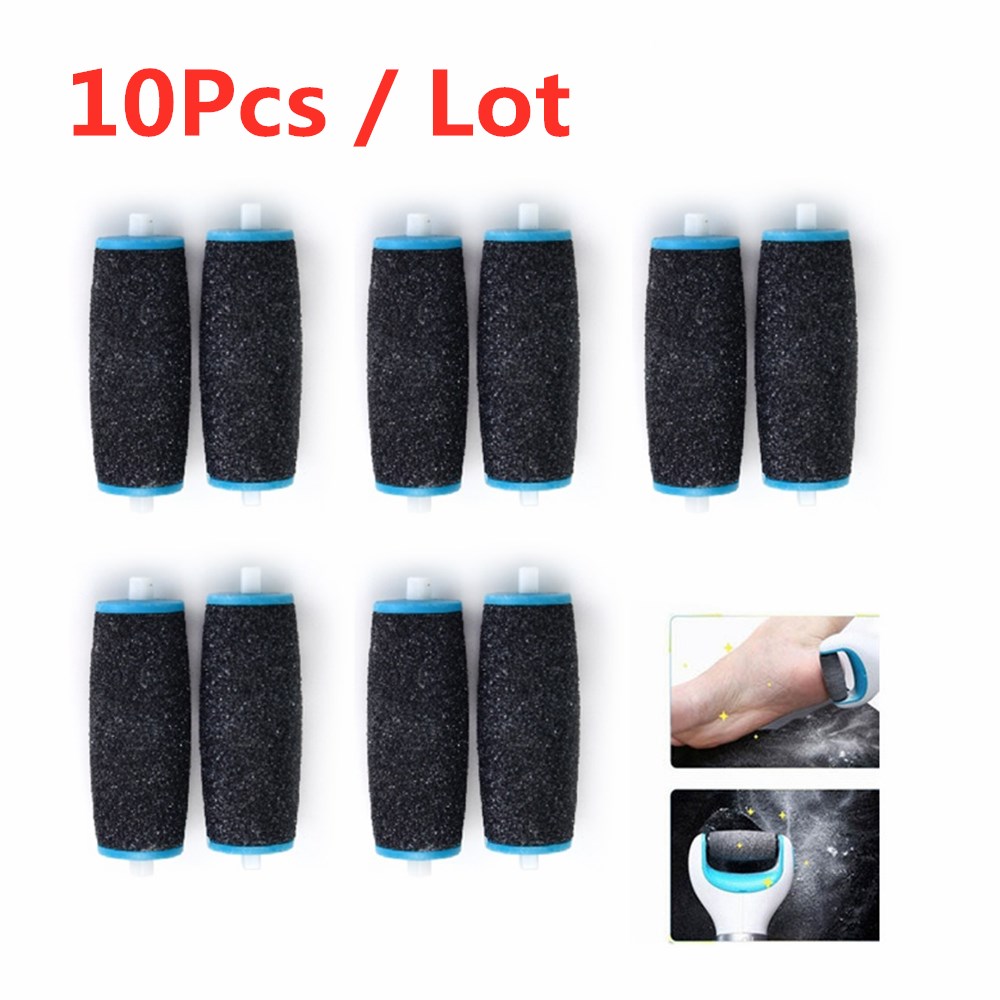 Best of 10pc Blue Black Replacements Roller Heads For Pro Pedicure Foot Care Tool Scholls Feet Electronic Foot File Rollers Skin Remover Reviews & Tips