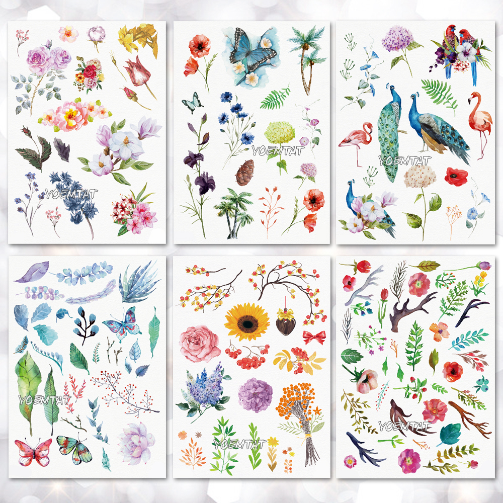 Best of Waterproof Temporary Tattoo Stickers Rose Flowers Leaves Colorful Flash Tatto Sexy Arm Neck Body Art Fake Tattoos For Women Men Reviews & Tips