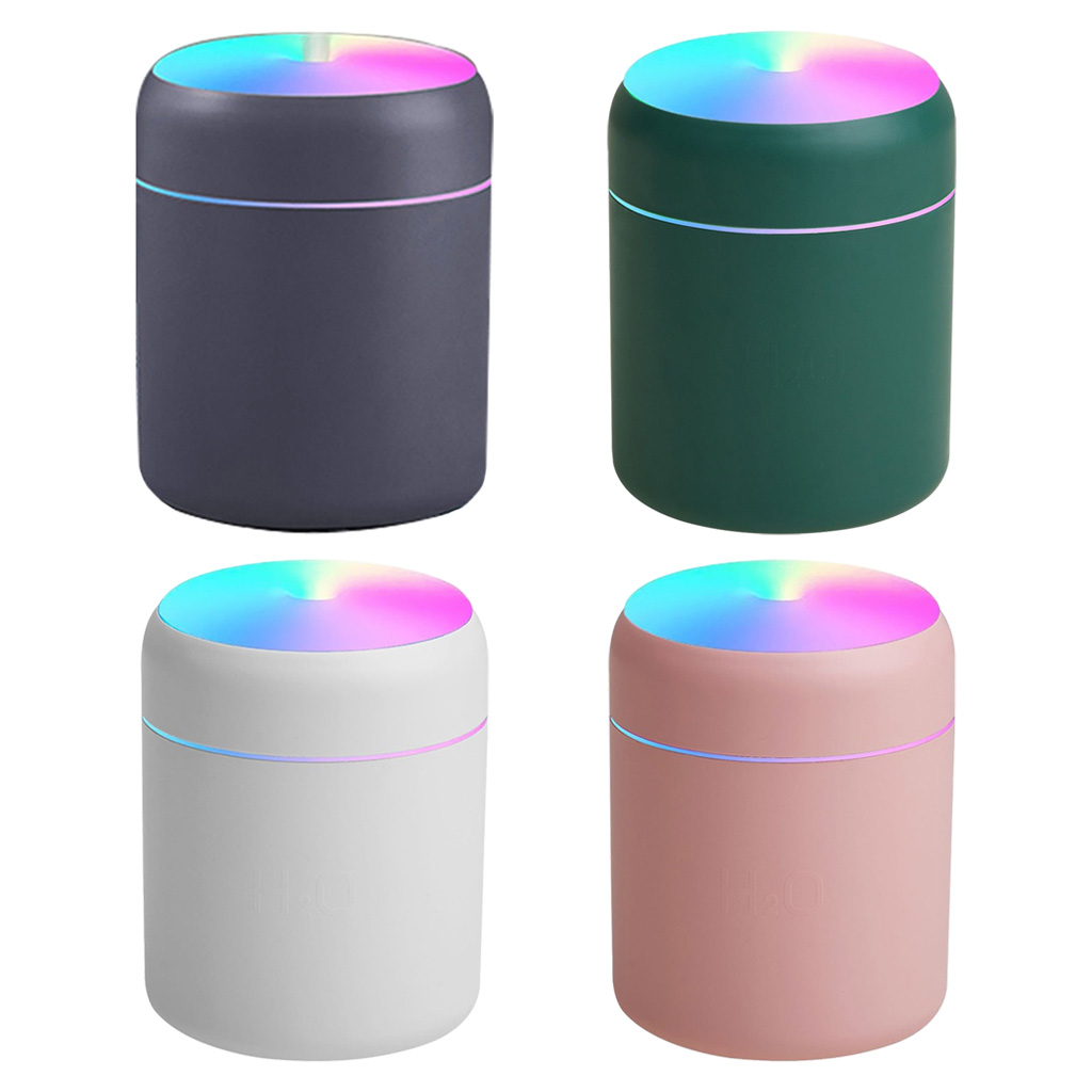 Cool Mist Air Humidifier with Colorful Night Light USB Rechargeable Low Noise Air Freshener for Car Home Bedroom Kids Rooms