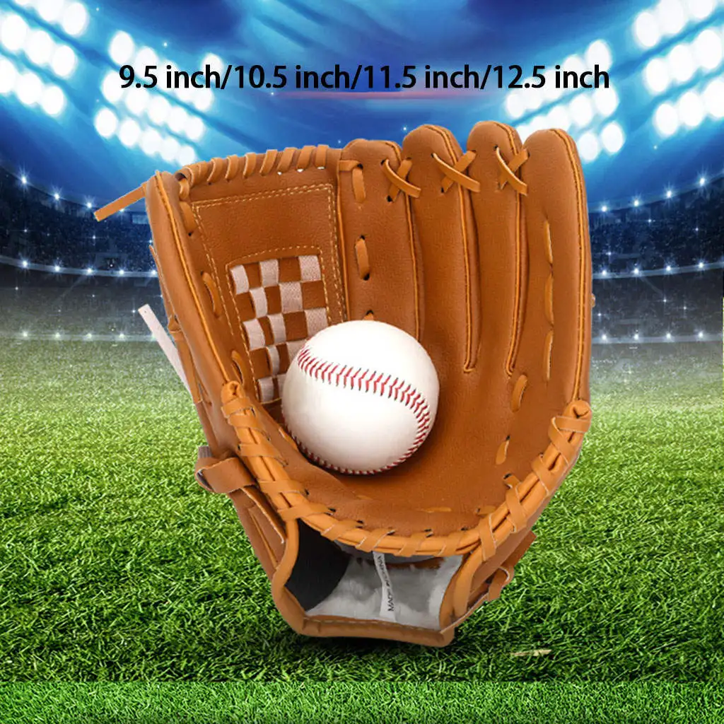 Thickened Baseball Glove Left Hand Infield Pitcher Gloves Mitt Softball Glove for Infielder Adult/Youth/Kids