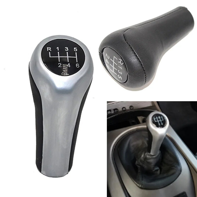 Acouto 5 Speed Manual Stick Gear Shift Knob Handle Shifter Head for BMW 1 3 5 6 Series E30 E32 E46 E53 E60 E63 E83 