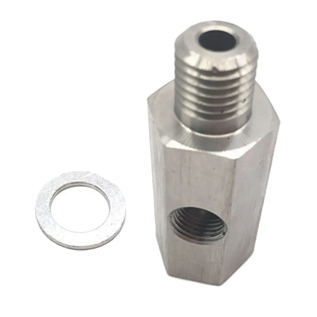 304 Stainless Steel M12X1.5 NPT Oil Pressure Sensor Tee to NPT Adapter