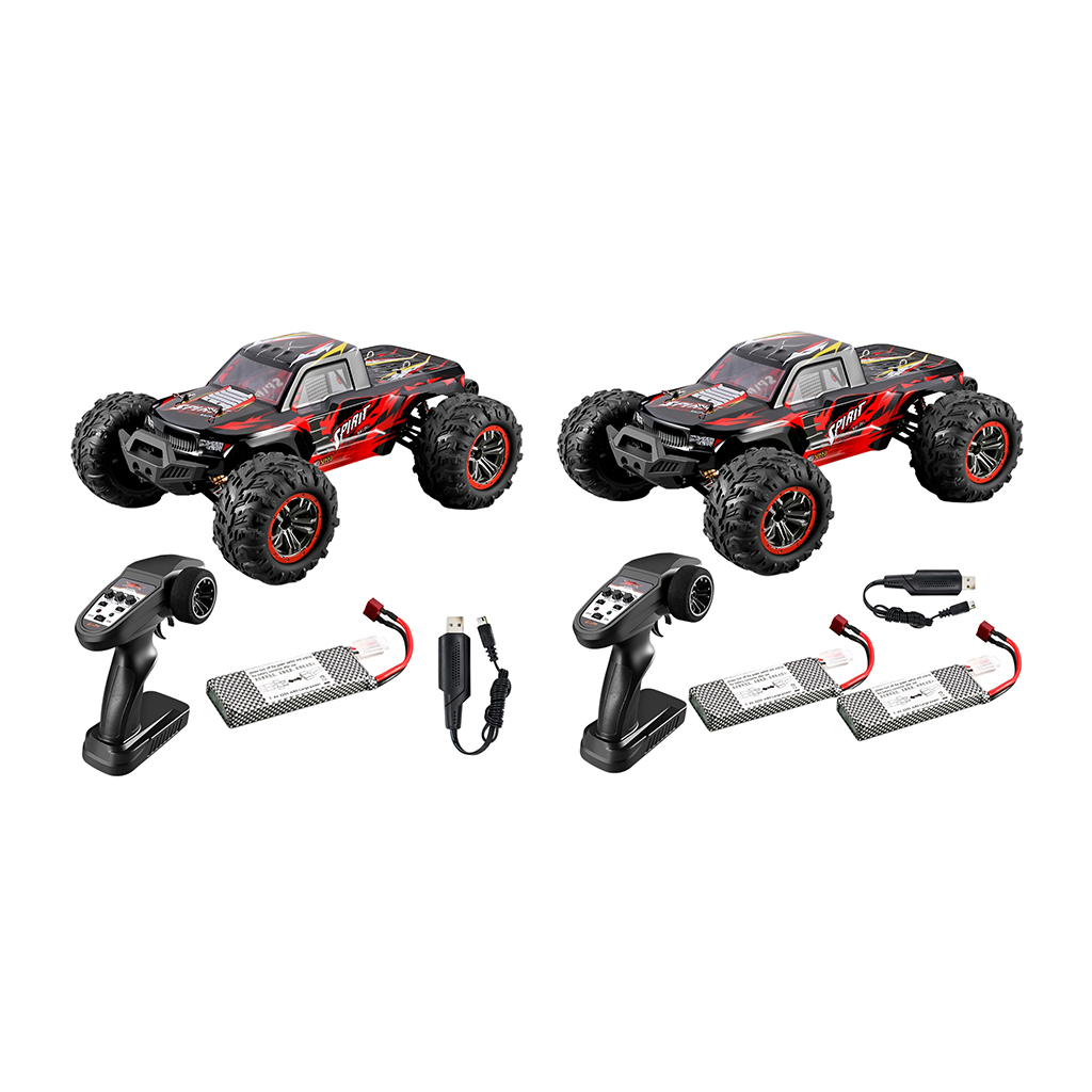 Vary Terrain 1:10 RC Car 2.4G 4WD Truck Large Capacity Battery 100 Meter Remote Distance Climbing Car Toy for Boys and Adults