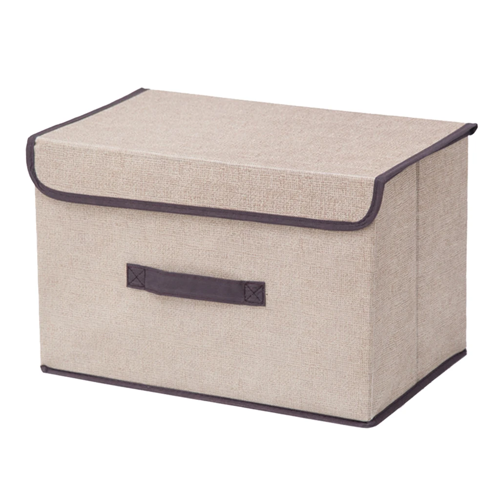 Foldable Storage Bin, Storage Box Closet Organizer for Shelf Cabinet Bookcase, Non-Woven Fabric