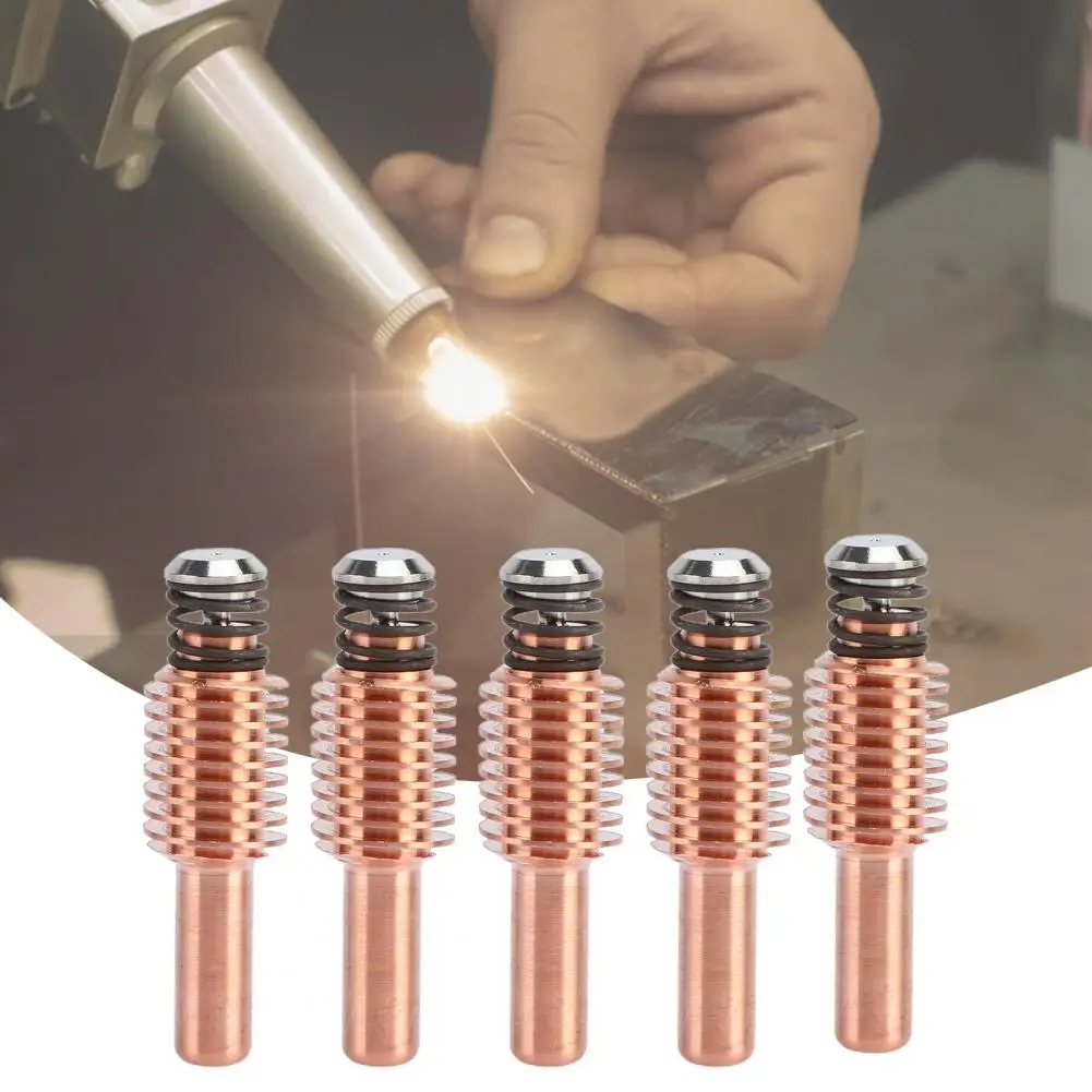 5Pcs 220842 Torch Electrode Wear-resistant Welding Torch Equipment Mini Plasma Electrode Consumable Kit for Cutting Carbon steel soldering paste