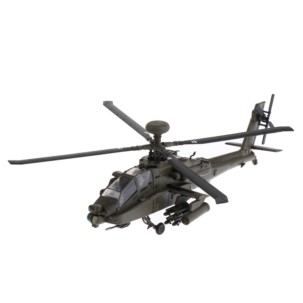 1/72 Alloy Diecast Aircraft Model - United States AH-64 Apache Helicopter Gunships Air Force Plane Model Toy Gifts