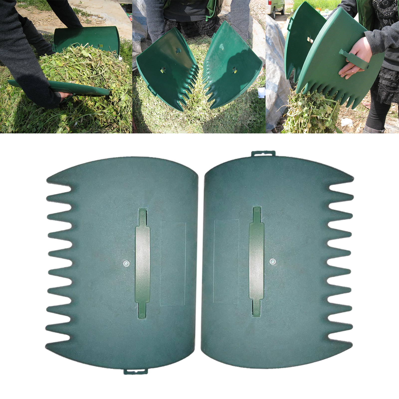 Lightweight Leaf scoops, Hand Rakes, Grabber Tool Claws Portable 1 Pair for Garden Cleaning Lawn Debris Grass Clippings Yard