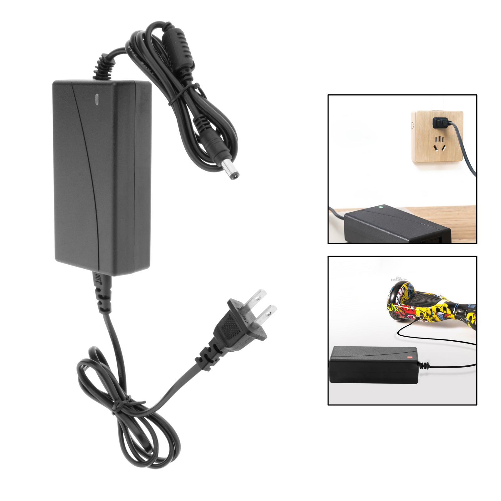 Power Supply Adapter DC 5.5mm 42V Battery Fast Charger for Electric Bike Scooter Skateboard