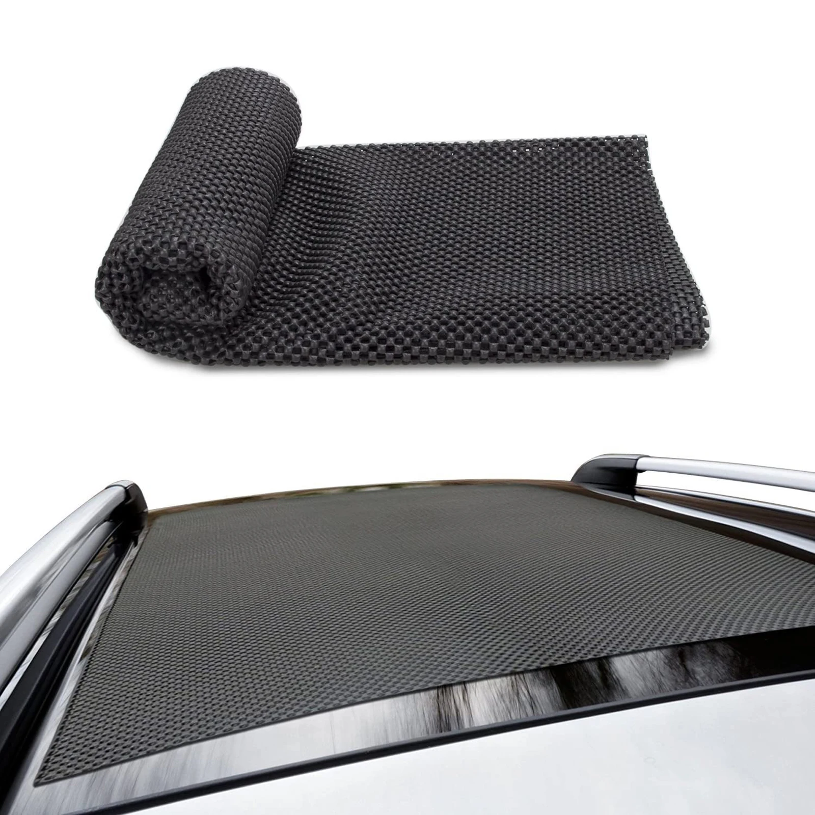 Waterproof 420D Oxford Cloth Cargo Luggage Storage Carrier Bag Mat for Car Van Foldable Black