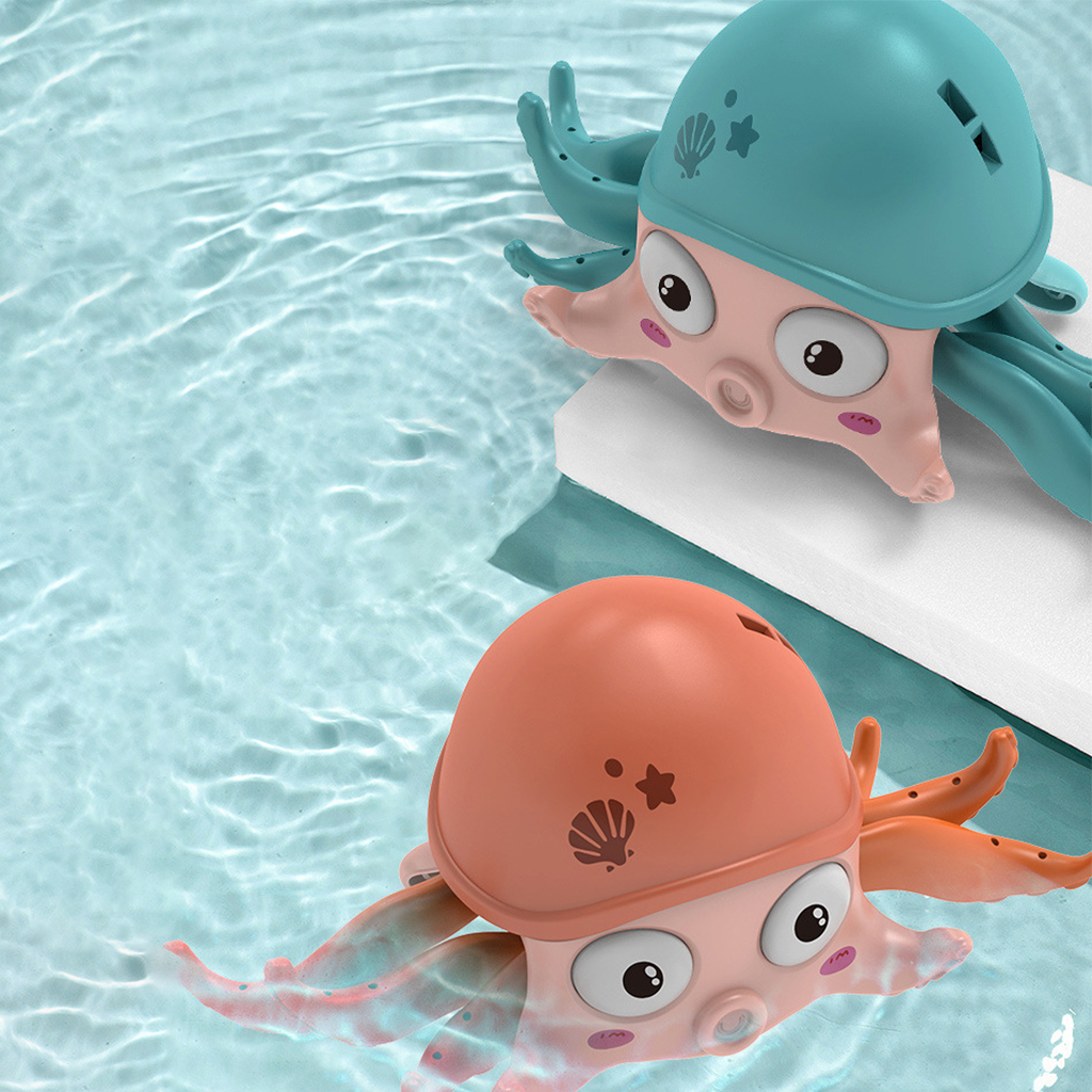Cartoon Classic Clockwork Wind Up Crawling Octopus Play in Water Dabbling Baby Bathing Pool Bathtub Shower Bath Toy for Kids