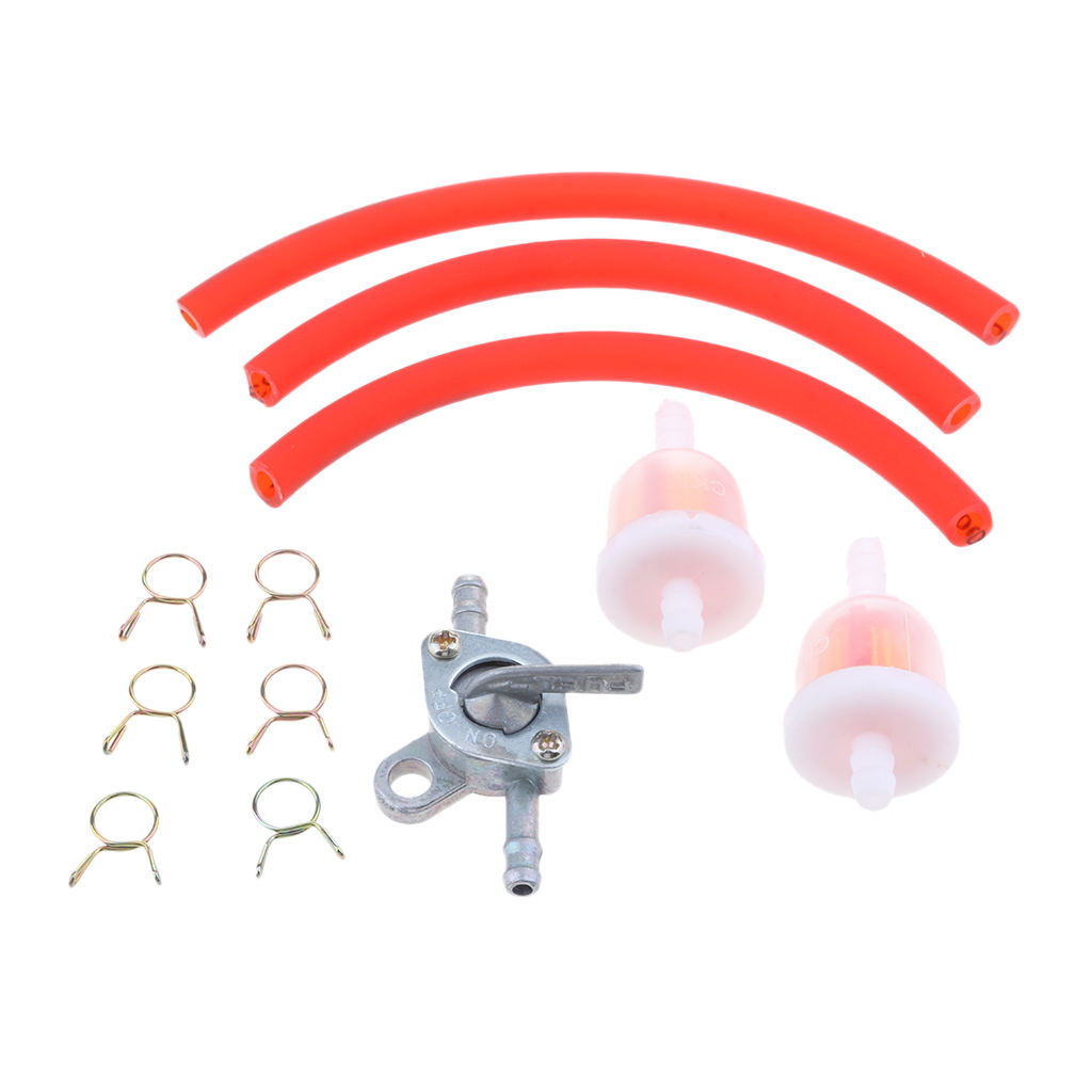 Motorcycle Engines & Component - 6mm Gas Fuel Filter Petrol Pipe Hose Line for  Universal Motorcycle Dirt Bike