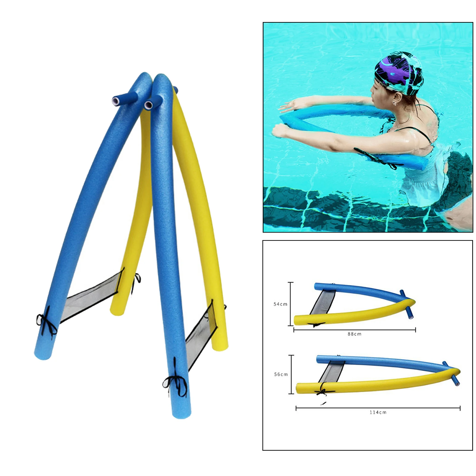 Lightweight A Shape Swimming Kickboard Floating Plate Back Float Kick Board Pool Training Aid Tools for Adults and Children