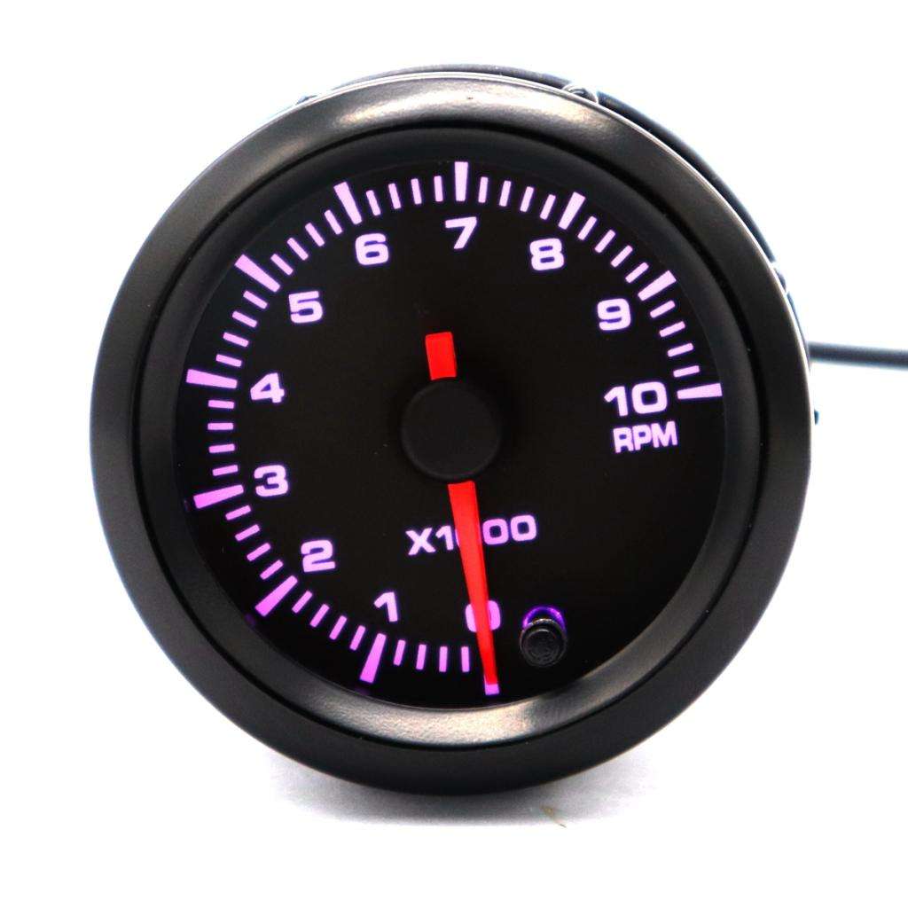 Universal Car 2 Inch 52mm Tachometer Tach RPM Gauge 7 Color LED Display