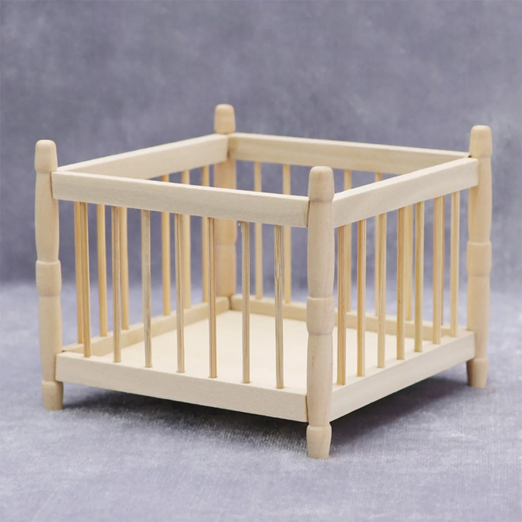 Miniatur Baby Room Möbel Set Wiege und Schaukelpferd für 1 12Dollhouse 