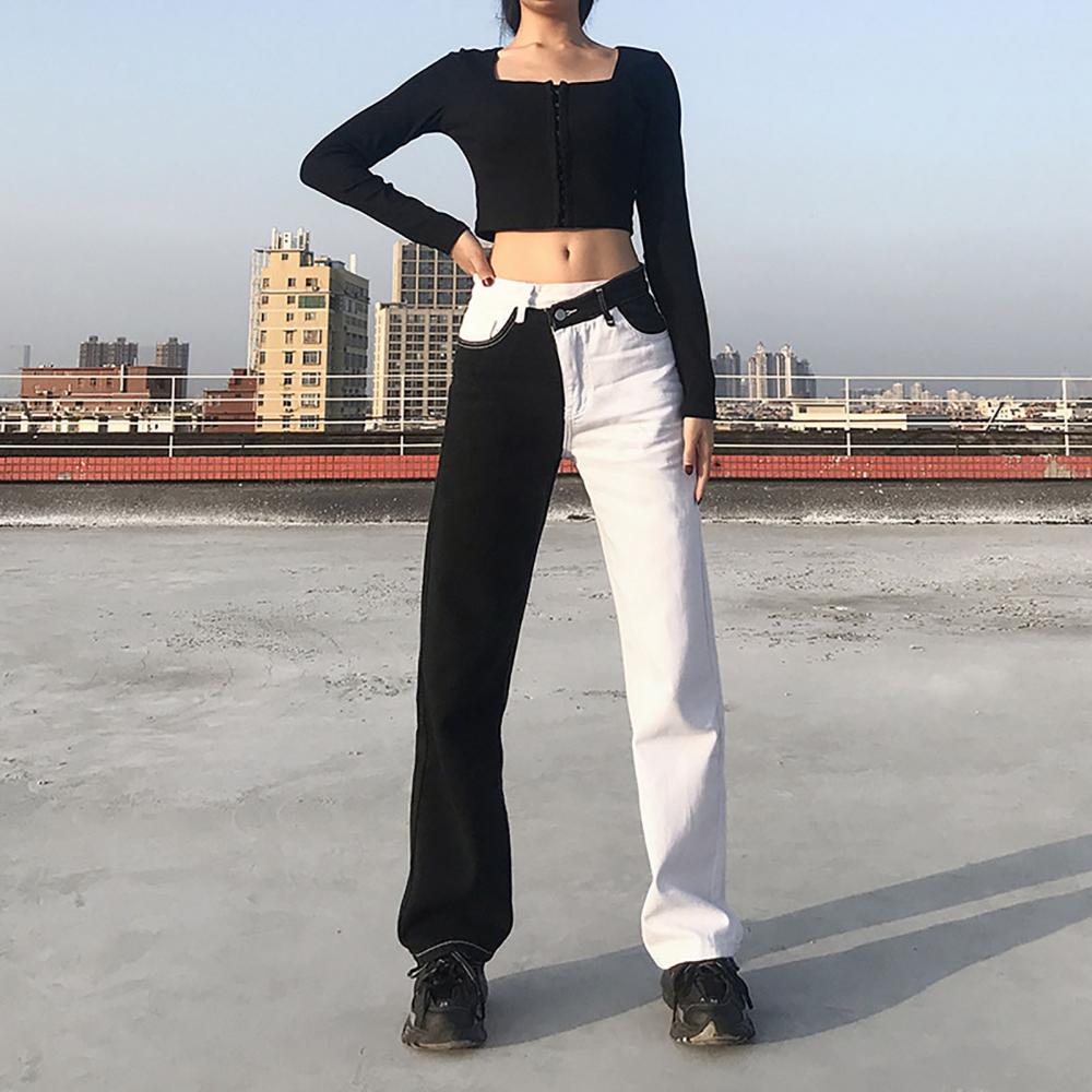 Slim Black Women Pants Jeans Trousers 