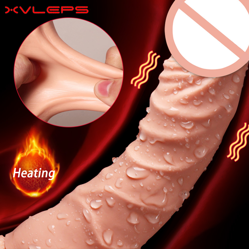 Реалистичный Ультра-мягкий фаллоимитатор Xvleps, вибратор для женщин,  вагинальная мастурбация, силиконовый пенис, секс-игрушка, точка G, анальный  массаж, большой член | AliExpress