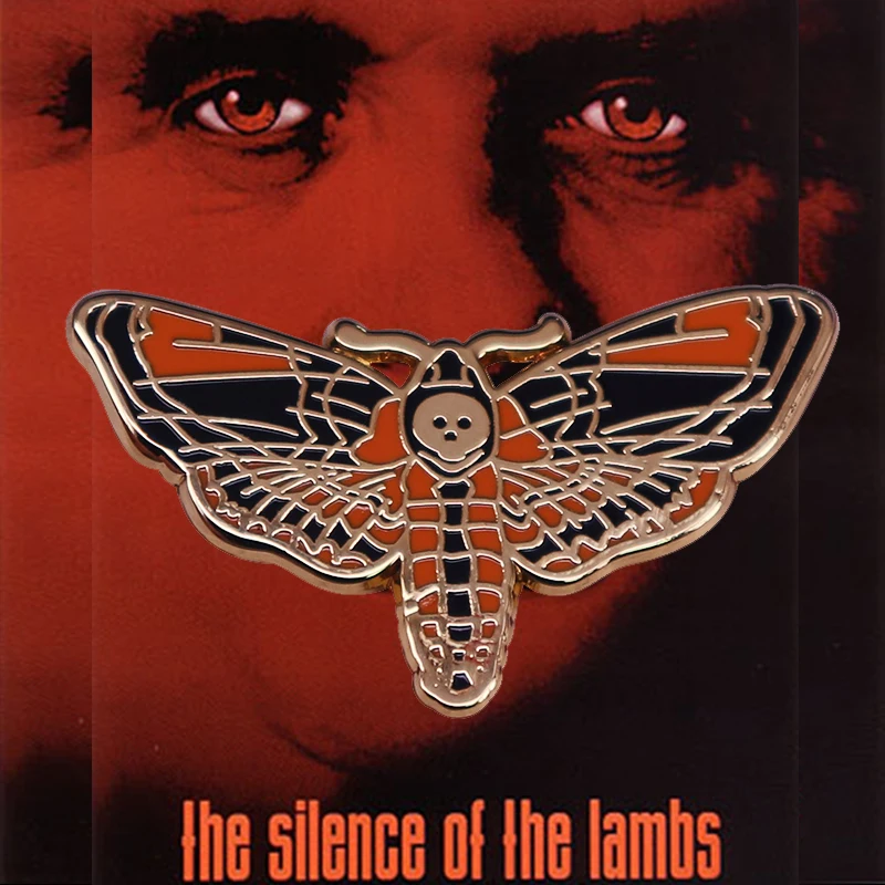 Silence of the Lambs Patch Embroidered Badge Hannibal Lecter Deaths Head Moth 