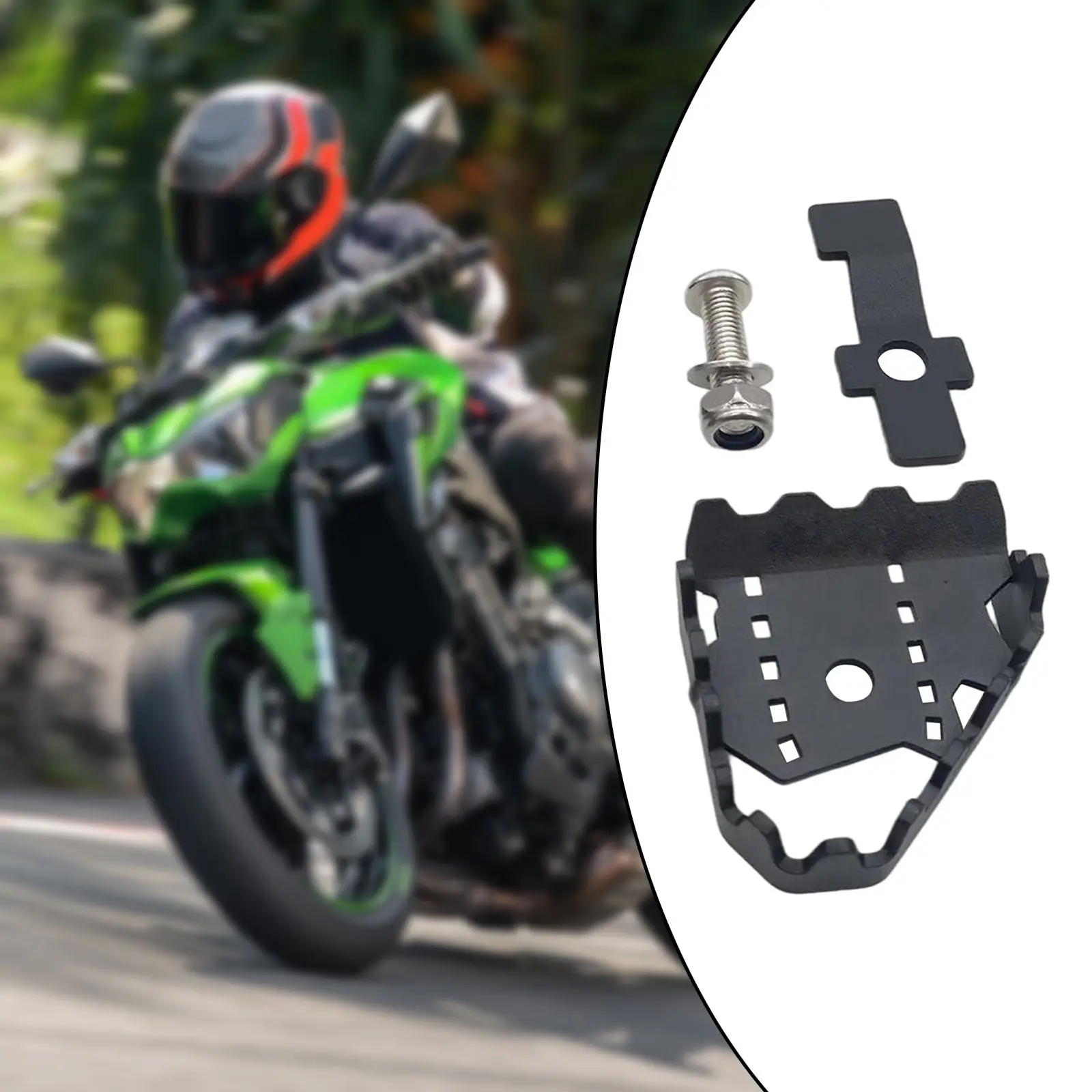 Brake Pedal Extension Step Tip Plate Good Replacement for YAMAHA TENERE700 XTZ700 2019-2021, Accessories Interchange