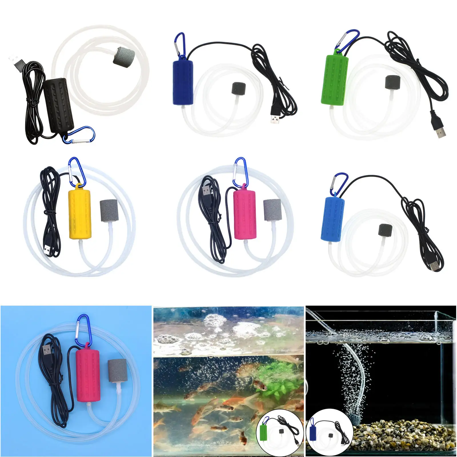 Aquarium Oxygen Air Pump Fish Tank USB Silent Air Compressor Aerator Portable Mini Small Oxygenator Aquarium Accessories 5v