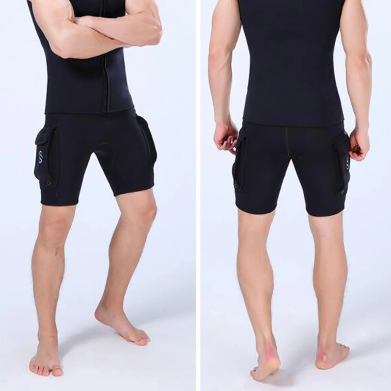 3mm Neoprene Wetsuits Shorts Thick Warm Trunks Diving Snorkeling Winter Swimming Pants for Women Men