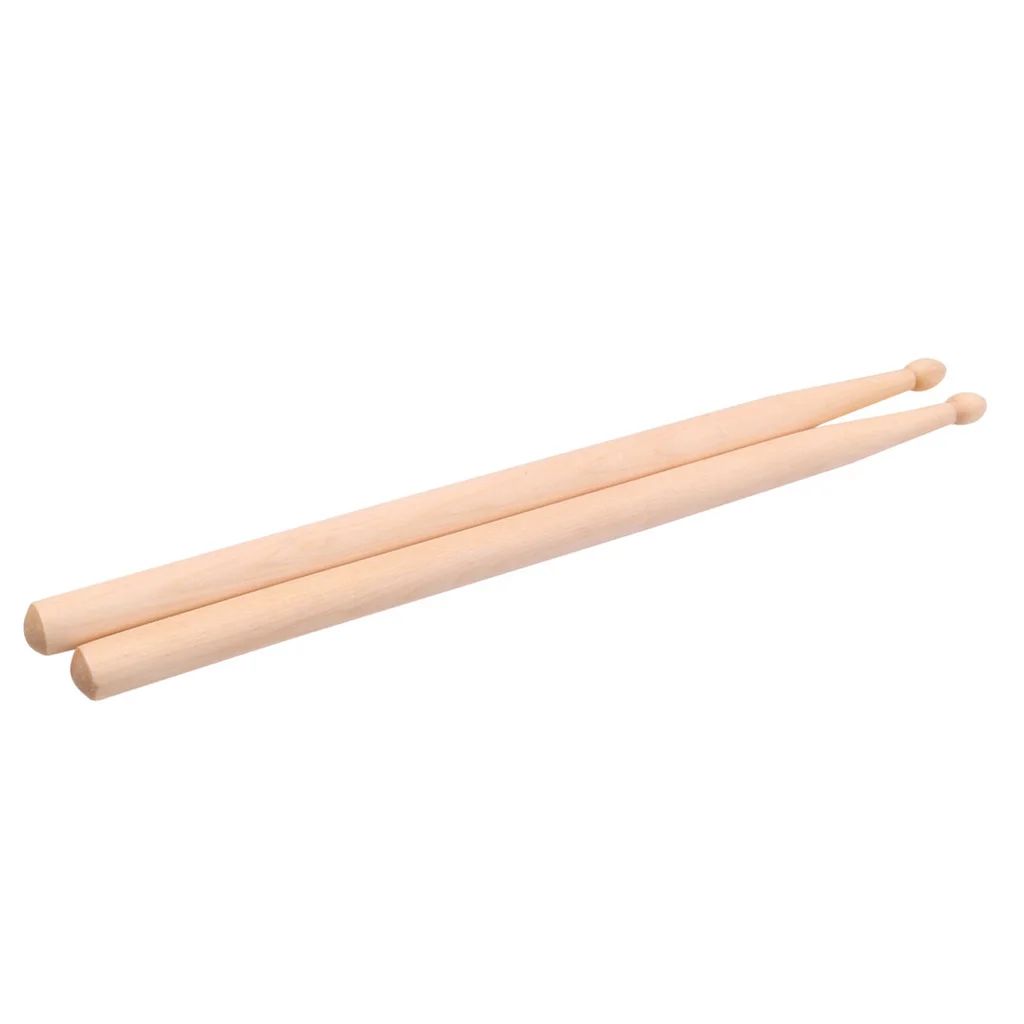1 Pair Maple Kids Drum Sticks Mallets Polished Exquisite Percussion instrument Accessory 295mm Length